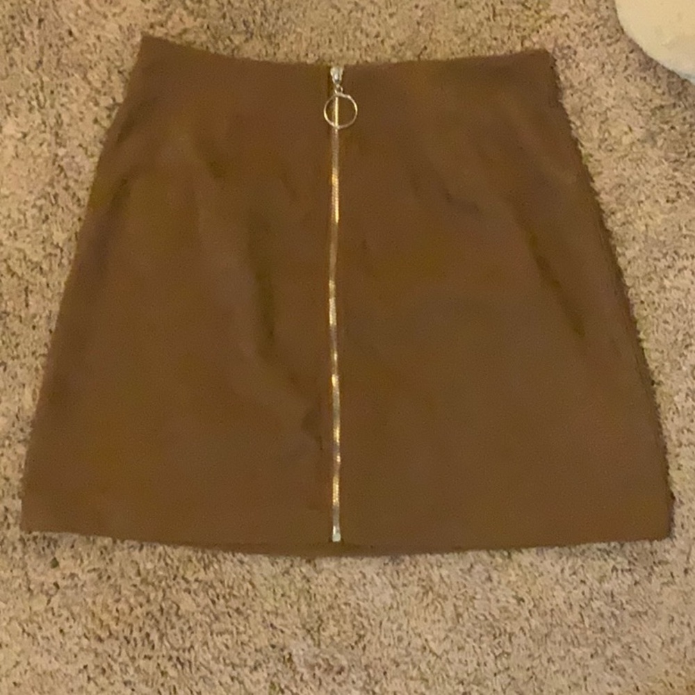 SHEIN brown skirt